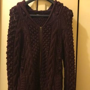 Moda International zip front sweater